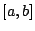 $[a,b]$